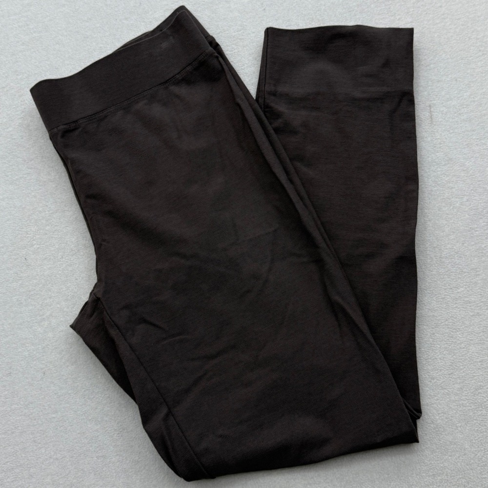 Eileen Fisher Women's Size S Small Brown Stretch Knit Pants Comfort
